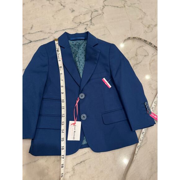 Isaac Mizrahi Blazer 2T Slim Fit Two-Button Blue Formal Jacket Toddler Boys NWT - Picture 8 of 9